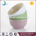 Tazón de cerámica de cerámica de color diferente para el hogar